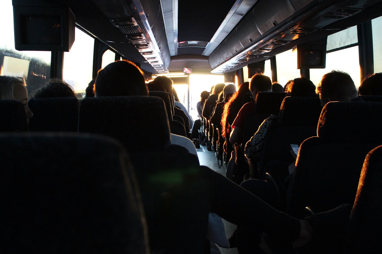 Scene for Bus Ride at Sunset