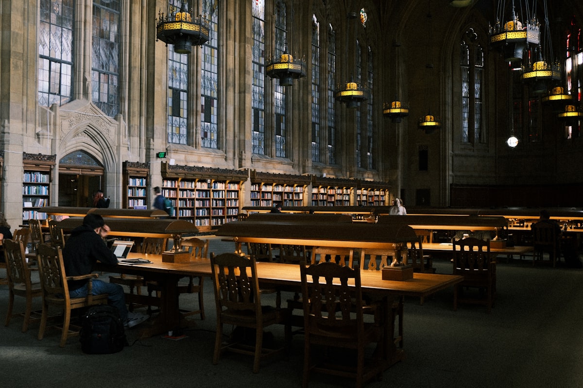 Scene for Campus Library Visit
